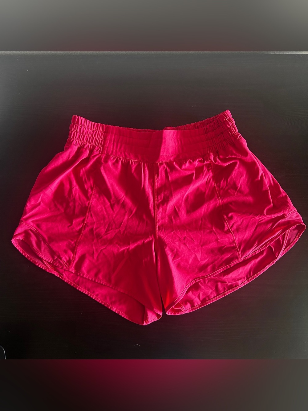 Lululemon Hotty Hot High-Rise Lined Short 4" - Cherry Mist (Size 10)